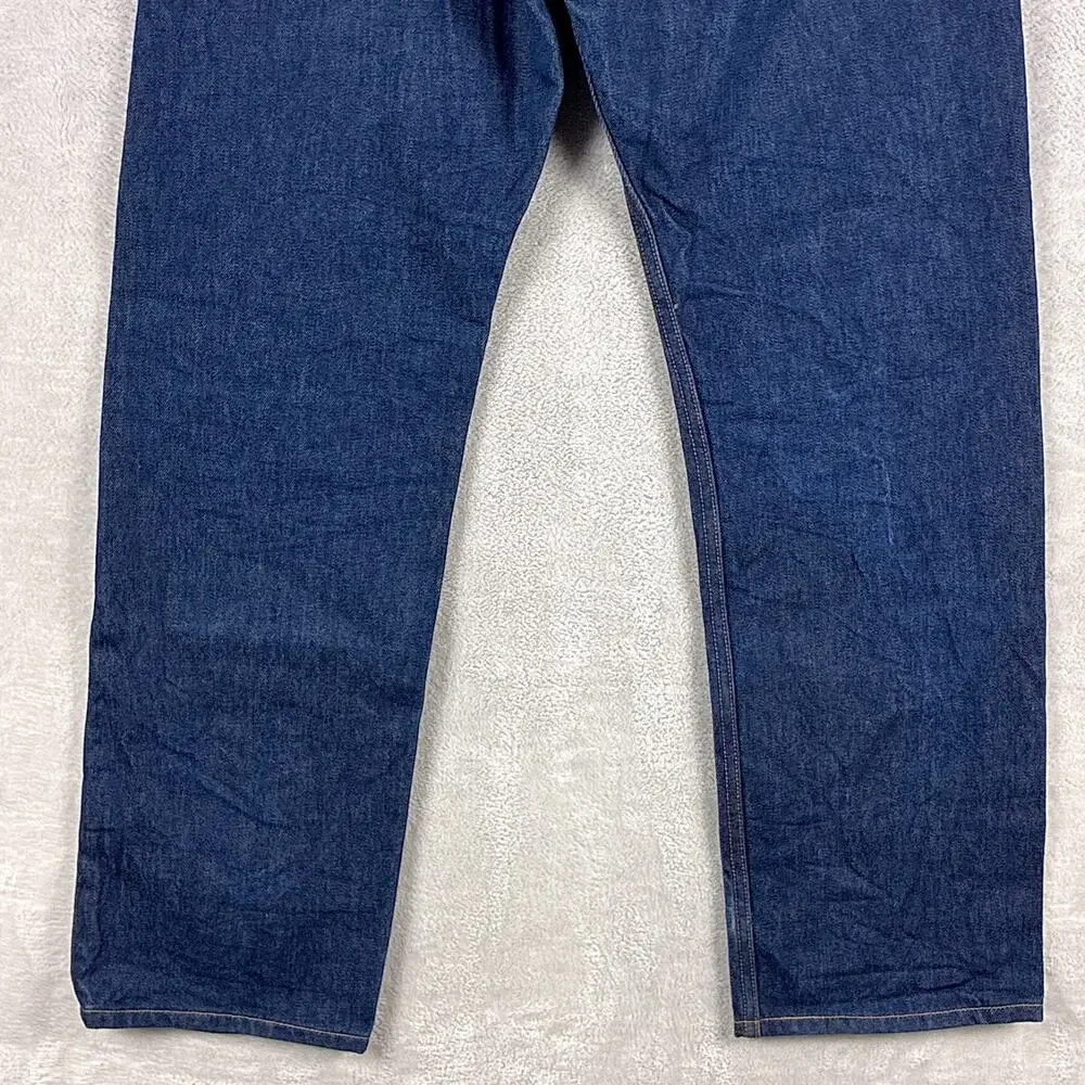 VTG Levis 501xx Jeans Mens 35x34 (35x32) Indigo Rigid Raw Wash Button Fly Y2K